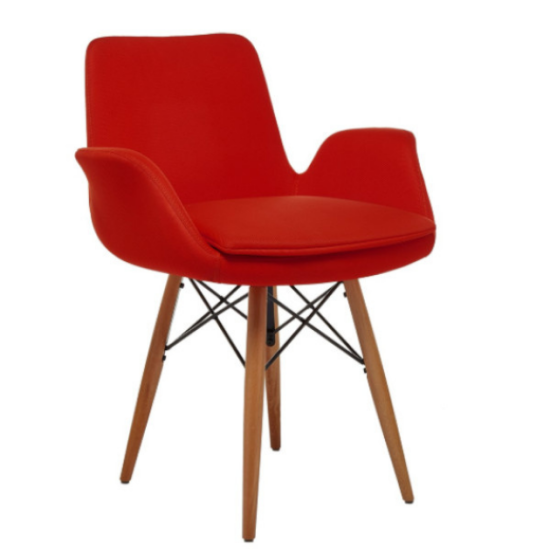 Cafe sandalyesi . mona kırmızı sandalye