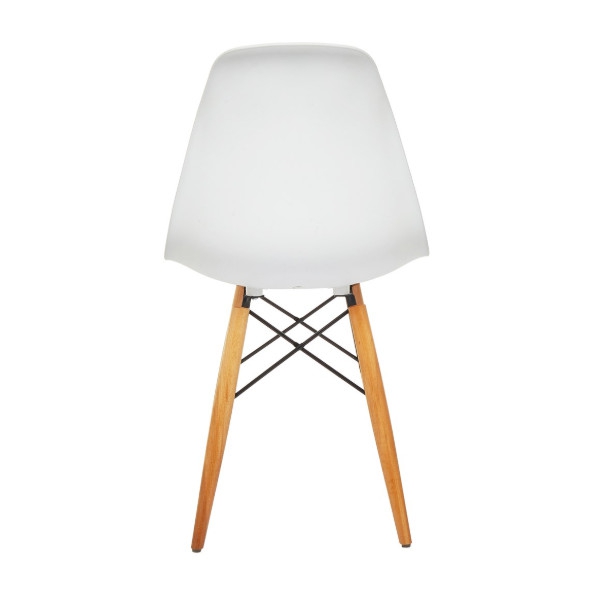 Aykan Ofis Shine Beyaz SandalyeDoğal Ahşap Ayaklı Aykan Ofis