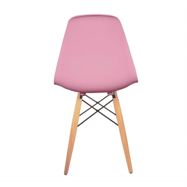 Aykan Ofis Shine Pembe SandalyeDoğal Ahşap Ayaklı Aykan